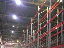 Металлические складские стеллажи в складском комплексе для готовой продукции и сырья фирмы СПЛАТ-КОСМЕТИКА, вид 1
